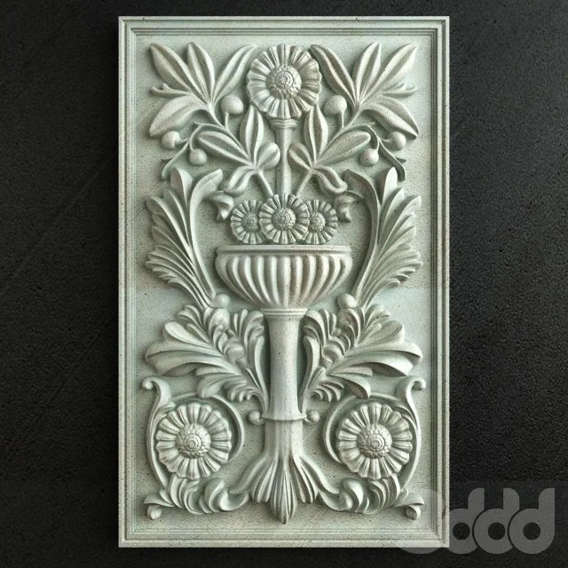 Classic Carving Ornament 002